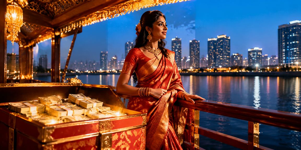 Traditional Kerala backwaters and live betting with hand-held device